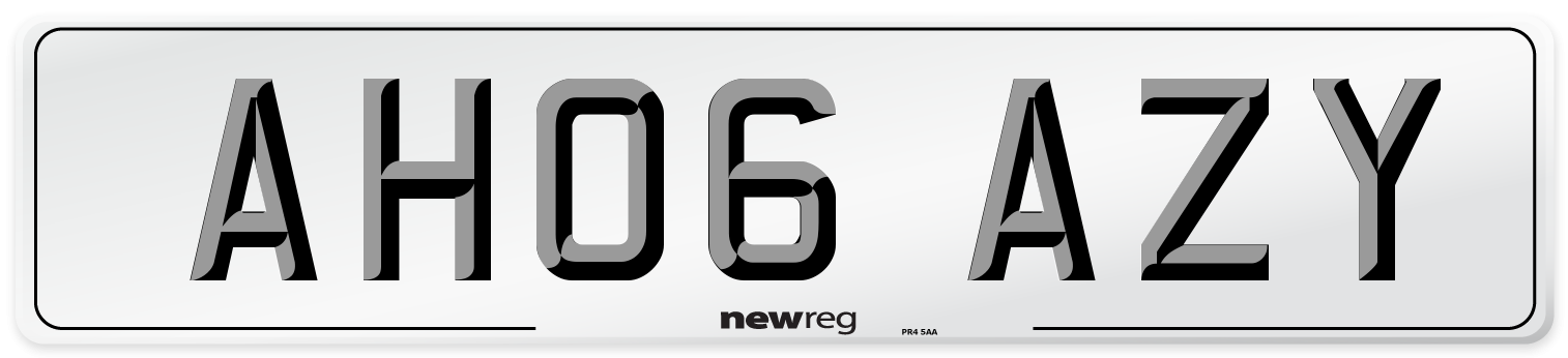 AH06 AZY Number Plate from New Reg